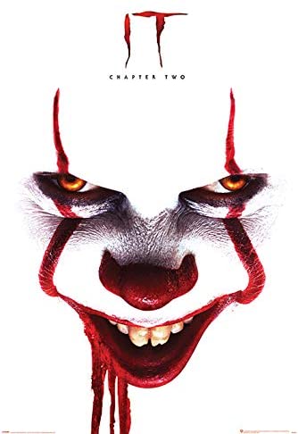 IT Chapter 2 - Pennywise Face - Horror Movie Poster (24 x 36 inches ...