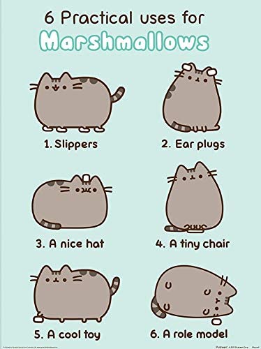 Pusheen - Practical Uses for Marshmallows Poster (30 x 40 cm ...