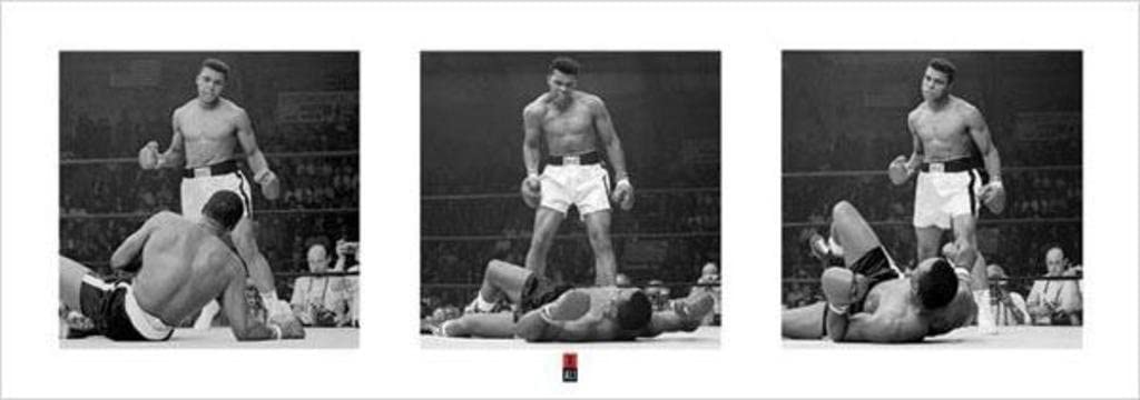 Muhammad Ali - Knockout Triptych - Sports Poster (13 x 37.5 inches ...
