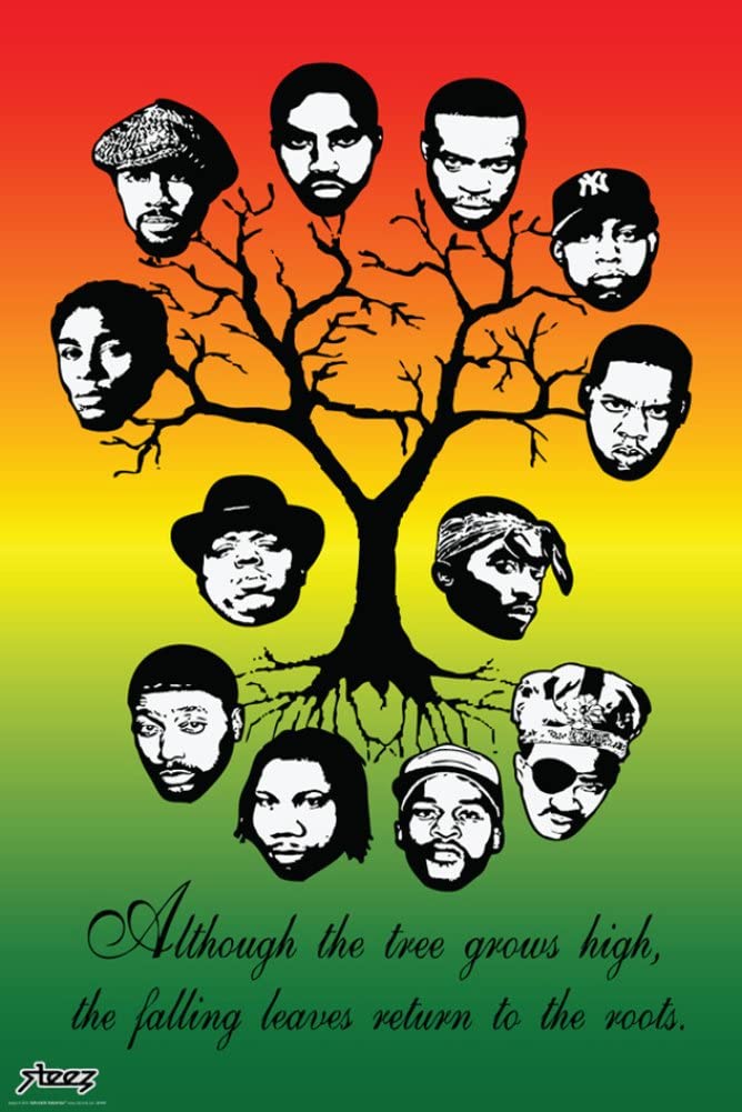 Rap Roots The Roots of Rap - Hip Hop Art Poster (24 x 36 inches) – Imaginus Posters