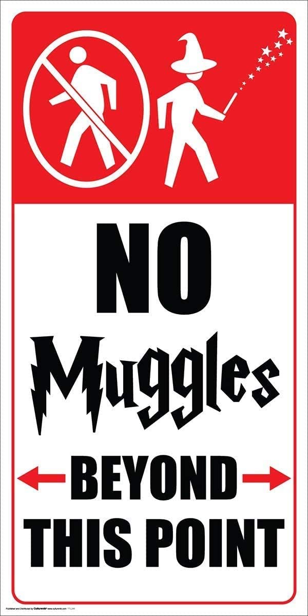 Harry Potter - No Muggles Beyond This Point - Movie Poster (12 x 24 in ...