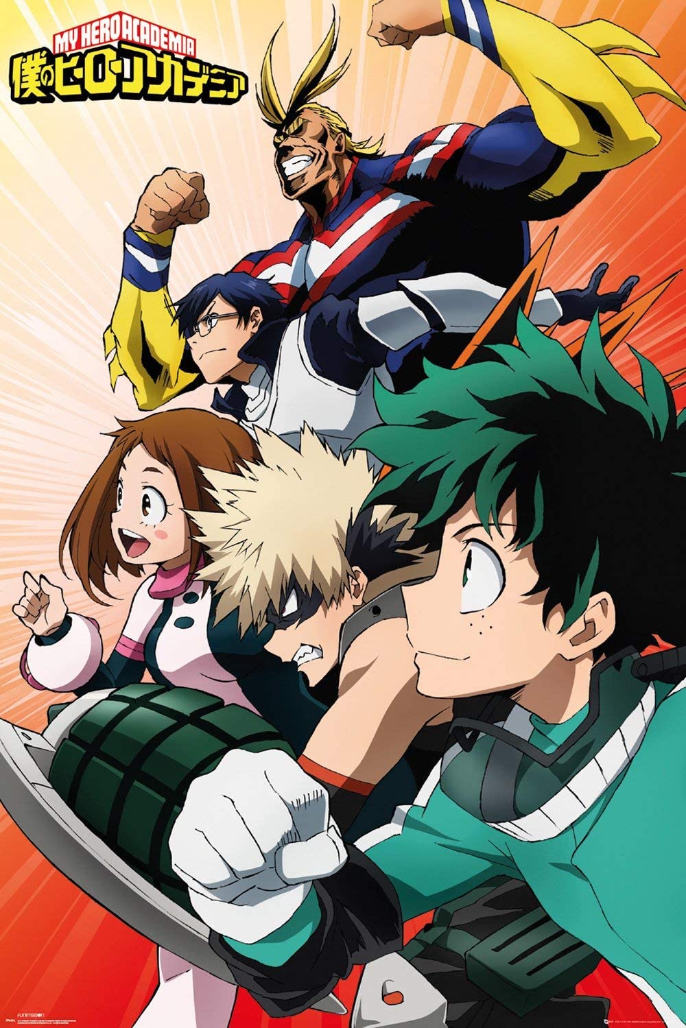 POSTER STOP ONLINE My Hero Academia - Manga Anime TV Show Poster (Cobalt  Blast Group) (Size 24 x 36)