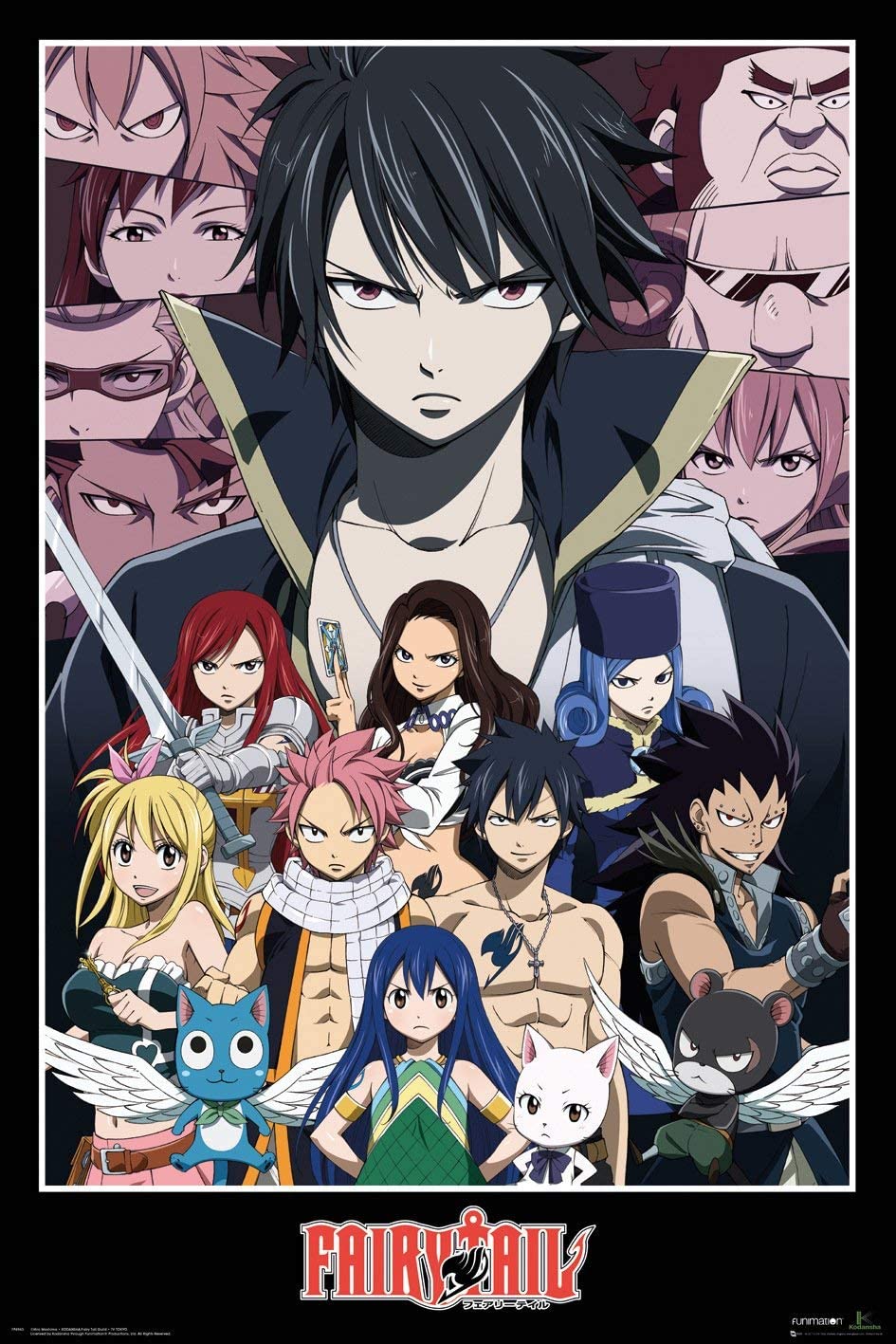 Fairy Tail - Cast - Anime Poster (24 x 36 inches) – Imaginus Posters