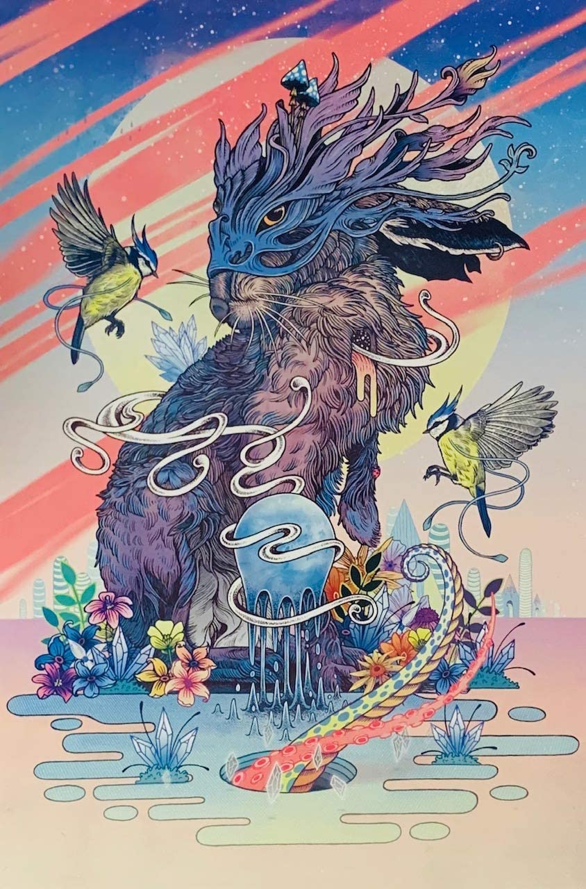 Mat Miller Rabbit Mat Miller - Communion - Contemporary Art Poster (24 x 36 inches ...