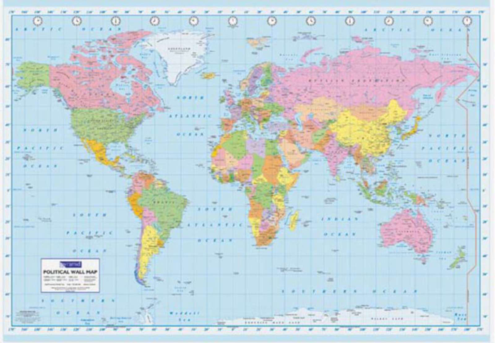 Political Map Poster (24 x 36 inches) – Imaginus Posters