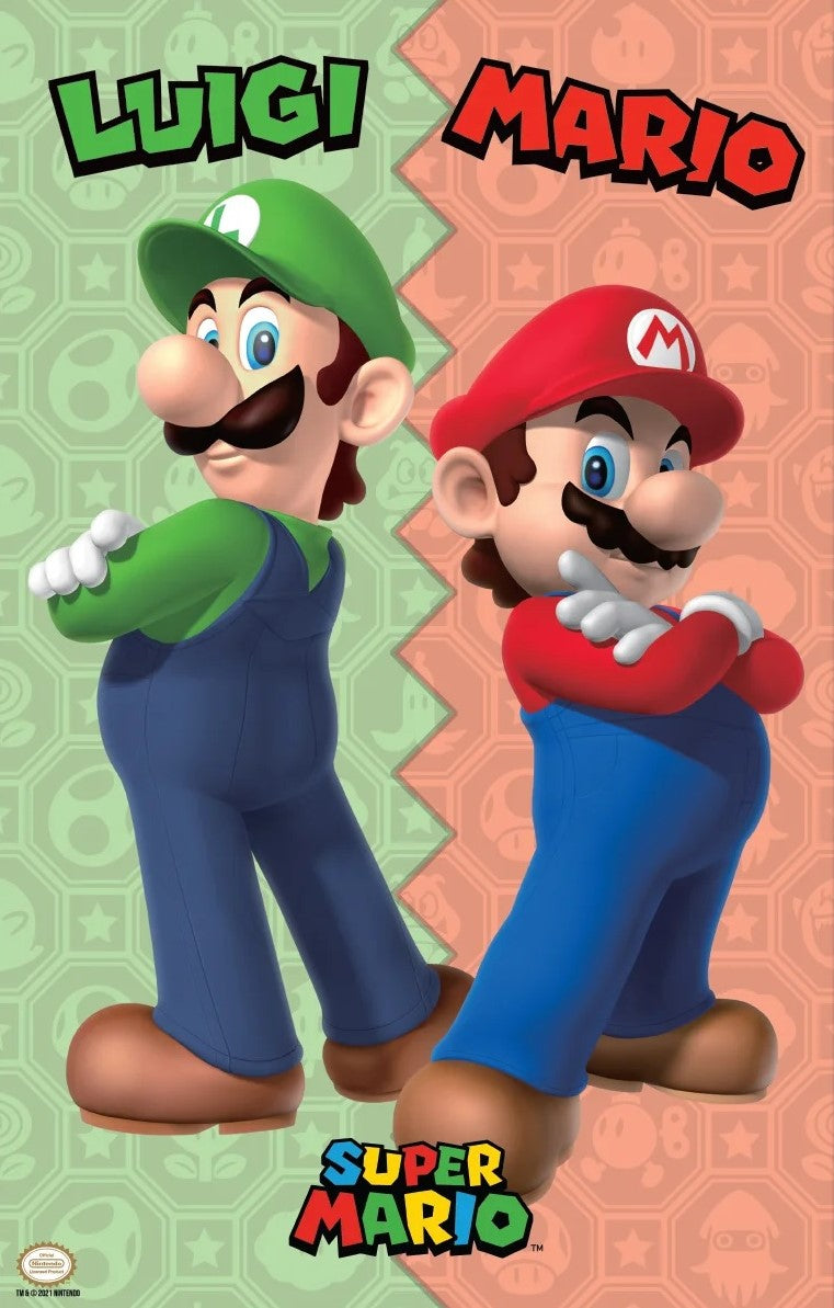Super Mario Bros - Mario et Luigi - Affiche de jeu (11 x 17 pouces)